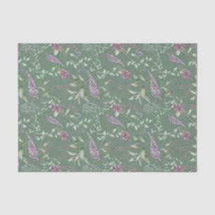Papel De Seda Diseño de la serie floral y de tartán escocés 7