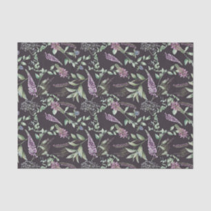 Papel De Seda Diseño de la serie floral y de tartán escocés 8