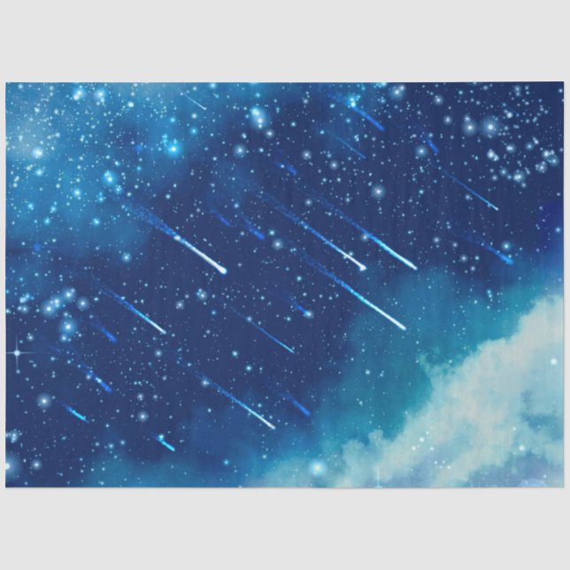 Papel De Seda Diseño de la serie Galaxia Azul 6 (Anverso)