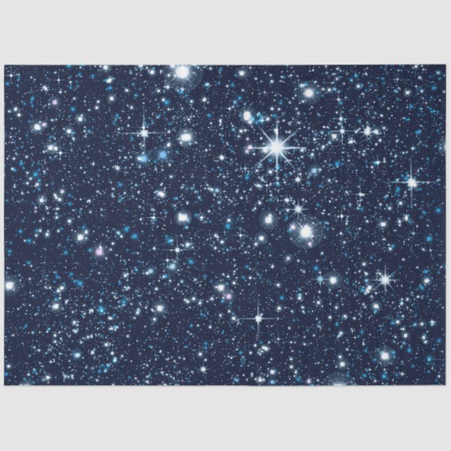 Papel De Seda Diseño de la serie Galaxia Azul 7 (Anverso)