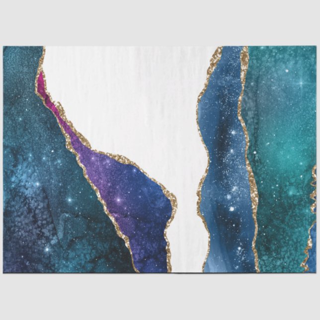Papel De Seda Diseño de la serie Galaxy Agate 3 (Anverso)