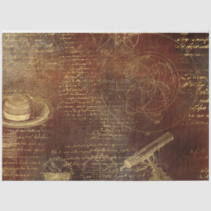 Papel De Seda Diseño de la Serie Galileo de Oro 9