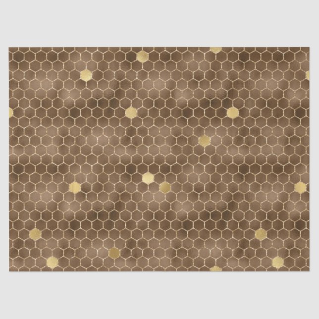 Papel De Seda Diseño de la serie Glam Honeycomb #13 (Anverso)