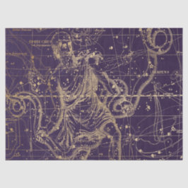 Papel De Seda Diseño de la serie Gold Galaxy Star Map 9