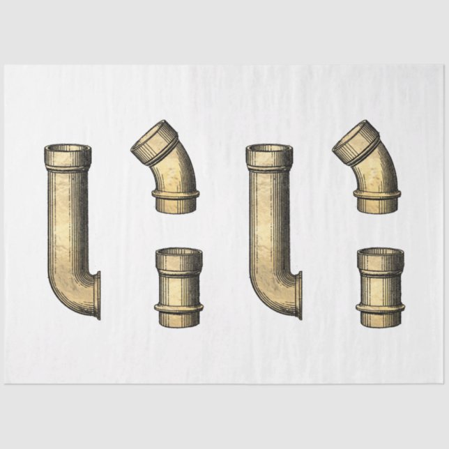 Papel De Seda Diseño de la serie Gold SteamPunk 45 (Anverso)