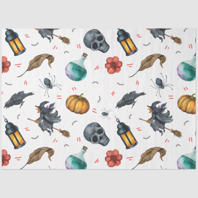 Papel De Seda Diseño de la serie Halloween 6 (Anverso)