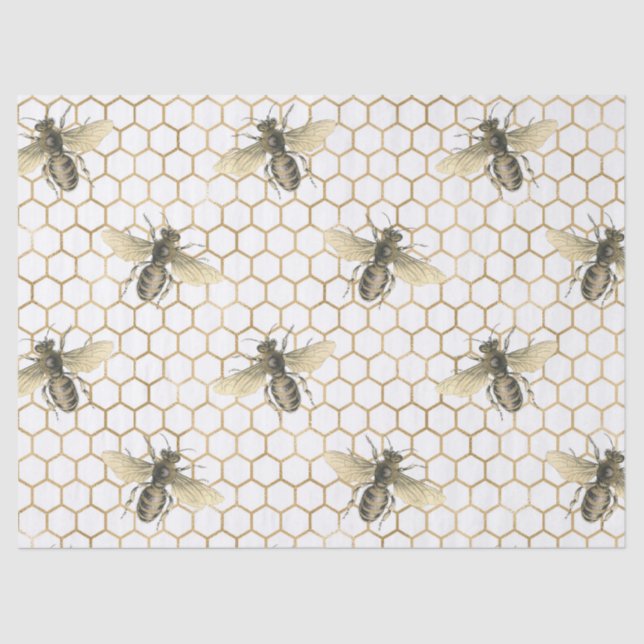 Papel De Seda Diseño de la serie Honey Bee 7 (Anverso)