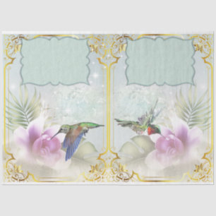 Papel De Seda Diseño de la serie Hummingbirds 6