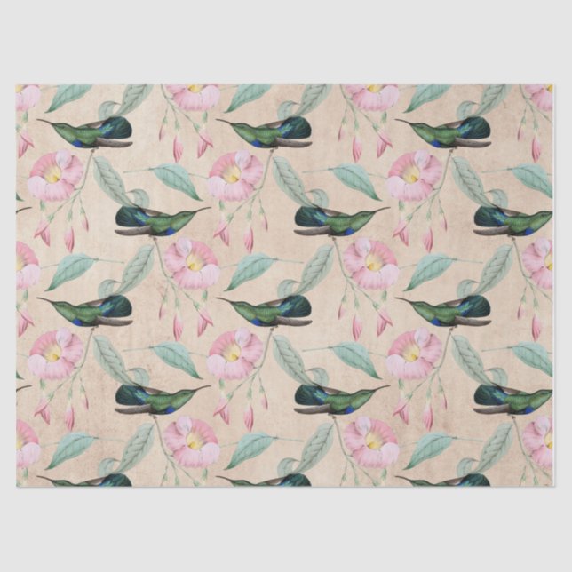 Papel De Seda Diseño de la serie HummingBirds Veinte (Anverso)