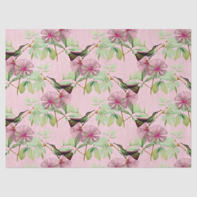 Papel De Seda Diseño de la serie HummingBirds Veintidós (Anverso)