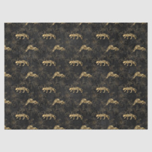 Papel De Seda Diseño de la serie Leopardo rosa y dorado 5