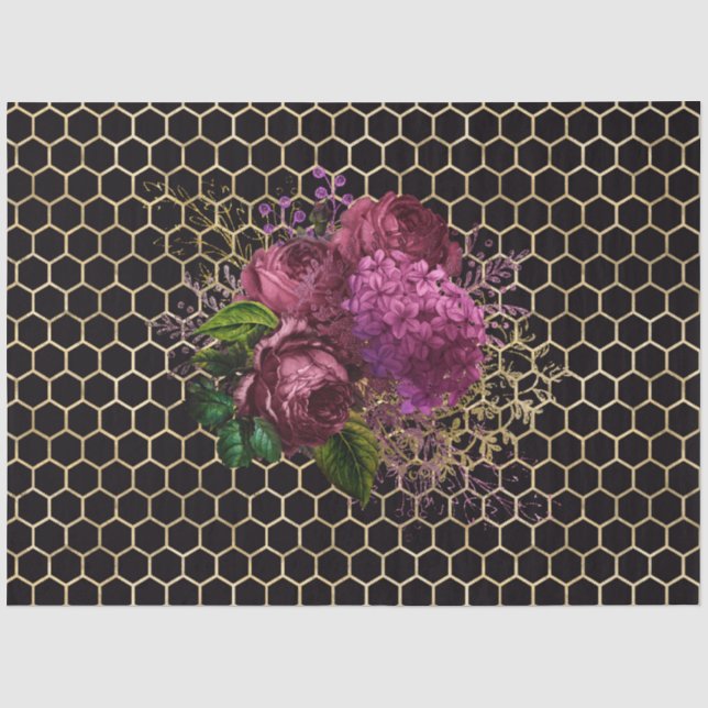 Papel De Seda Diseño de la Serie Lovely Bee 53 (Anverso)