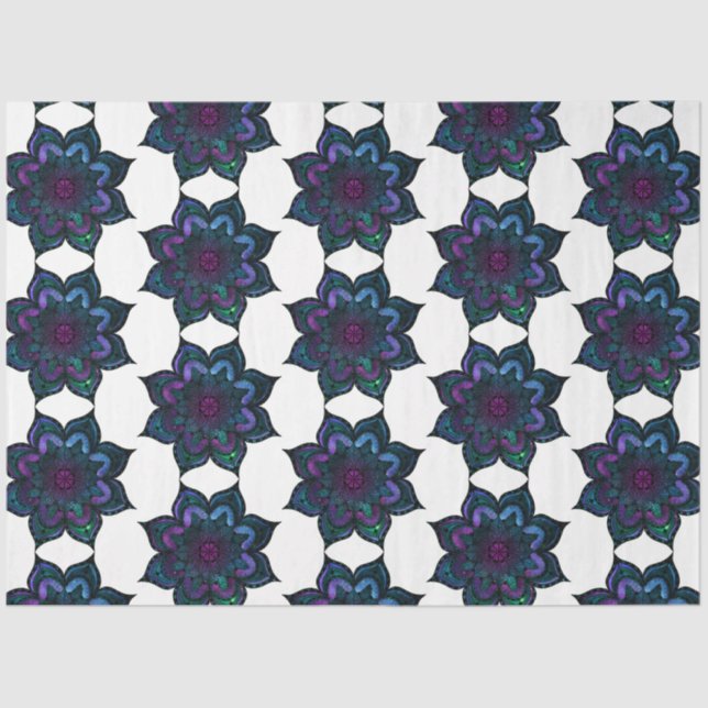 Papel De Seda Diseño de la serie Mandala 10 (Anverso)