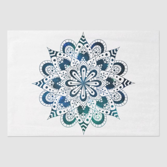 Papel De Seda Diseño de la serie Mandala 13 (Anverso)