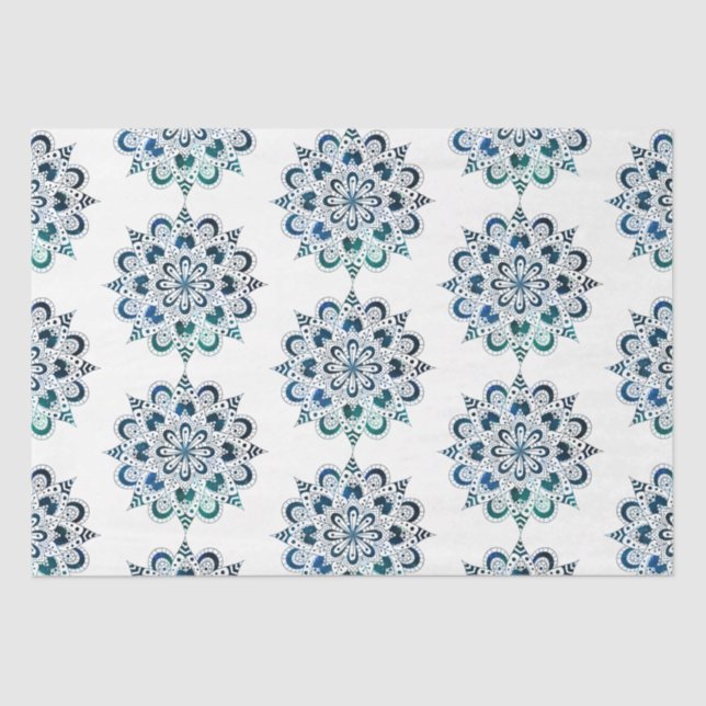 Papel De Seda Diseño de la serie Mandala 14 (Anverso)