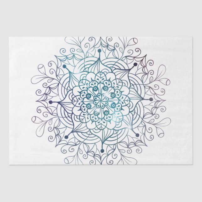 Papel De Seda Diseño de la serie Mandala 15 (Anverso)