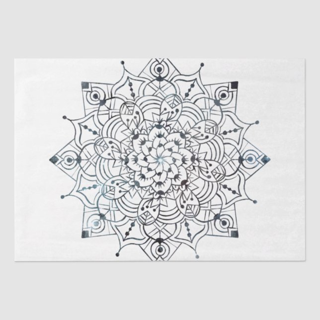 Papel De Seda Diseño de la serie Mandala 23 (Anverso)