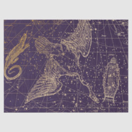Papel De Seda Diseño de la serie Mapa de estrellas de la galaxia