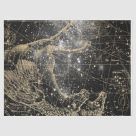 Papel De Seda Diseño de la serie Mapa de estrellas de la galaxia