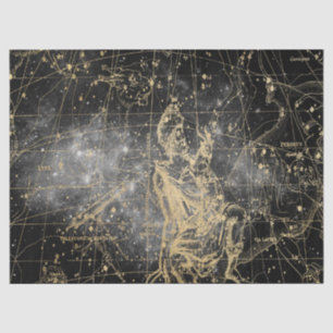 Papel De Seda Diseño de la serie Mapa de estrellas de la galaxia
