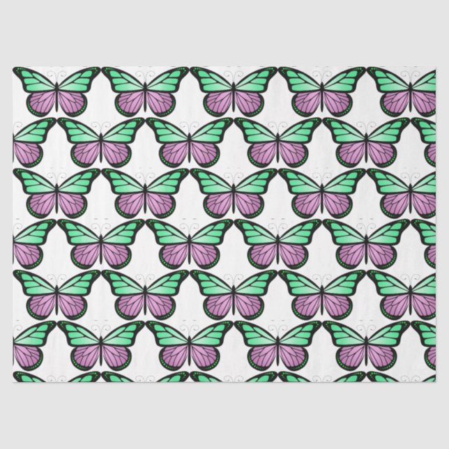 Papel De Seda Diseño de la serie Mariposas 2 (Anverso)
