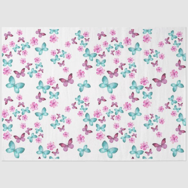 Papel De Seda Diseño de la Serie Mariposas 5 (Anverso)