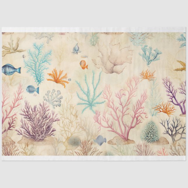 Papel De Seda Diseño de la serie marítima 6 (Anverso)