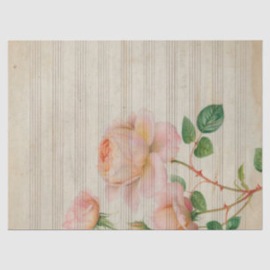 Papel De Seda Diseño de la serie Música y Rosas 15