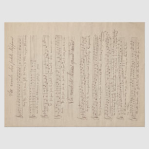 Papel De Seda Diseño de la serie Música y Rosas 2