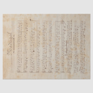 Papel De Seda Diseño de la serie Música y Rosas 6