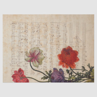 Papel De Seda Diseño de la serie Música y Rosas 7