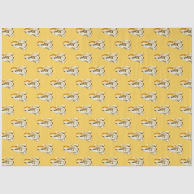 Papel De Seda Diseño de la serie náutica azul y dorada 11 (Anverso)