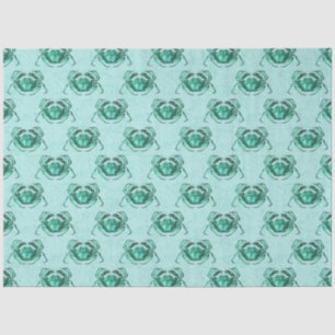 Papel De Seda Diseño de la serie náutica Lt Blue y Gold 15