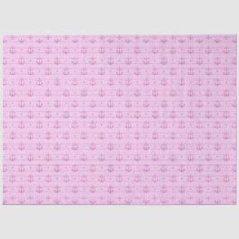 Papel De Seda Diseño de la serie náutica rosa y azul 13