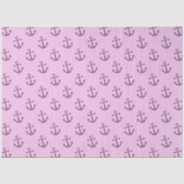 Papel De Seda Diseño de la serie náutica rosa y azul 16
