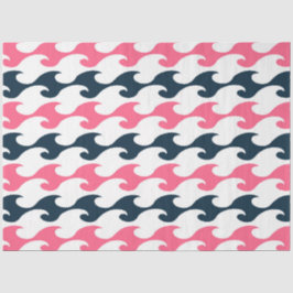 Papel De Seda Diseño de la serie náutica rosa y marina 11