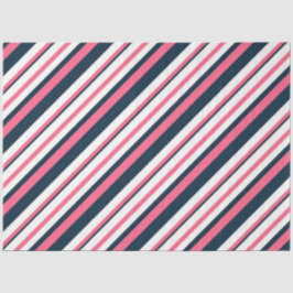 Papel De Seda Diseño de la serie náutica rosa y naval 10