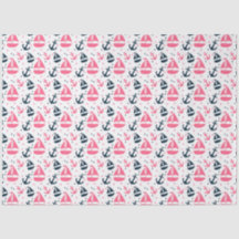 Diseño de la serie náutica rosa y naval 13