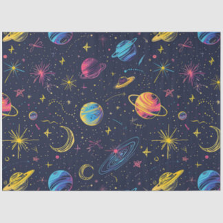 Papel De Seda Diseño de la serie Neon Cosmos 2
