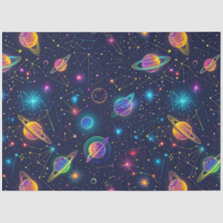 Papel De Seda Diseño de la serie Neon Cosmos 5