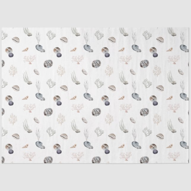 Papel De Seda Diseño de la serie Ocean Breeze 2 (Anverso)