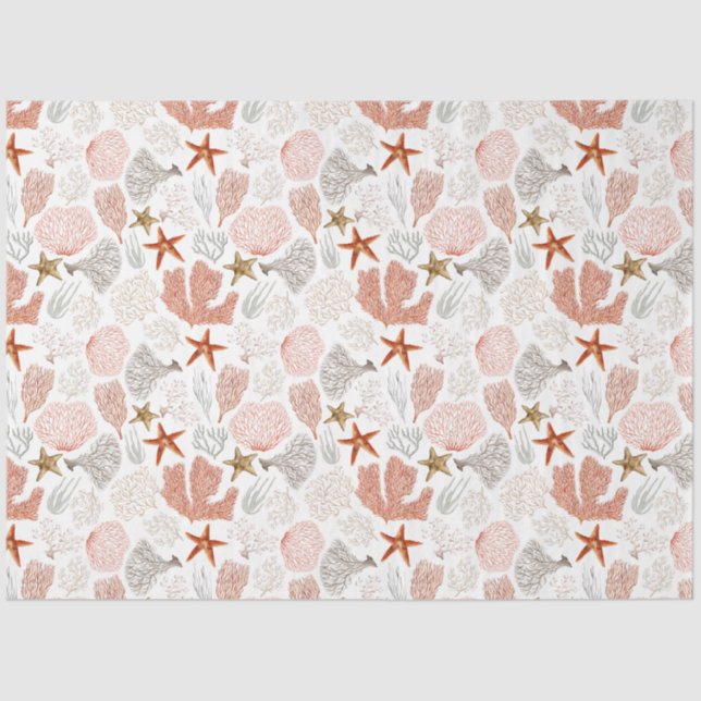 Papel De Seda Diseño de la serie Ocean Breeze 3 (Anverso)