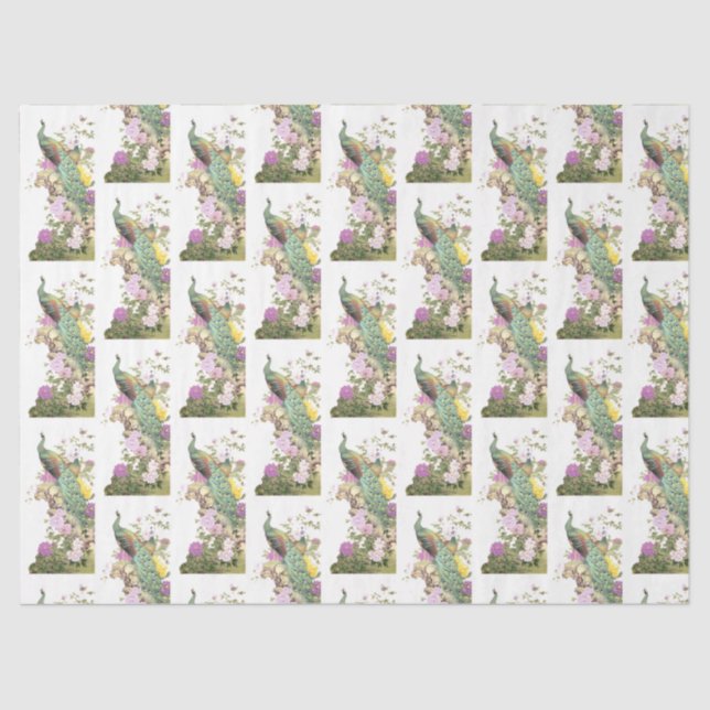 Papel De Seda Diseño de la serie Peacock 5 (Anverso)