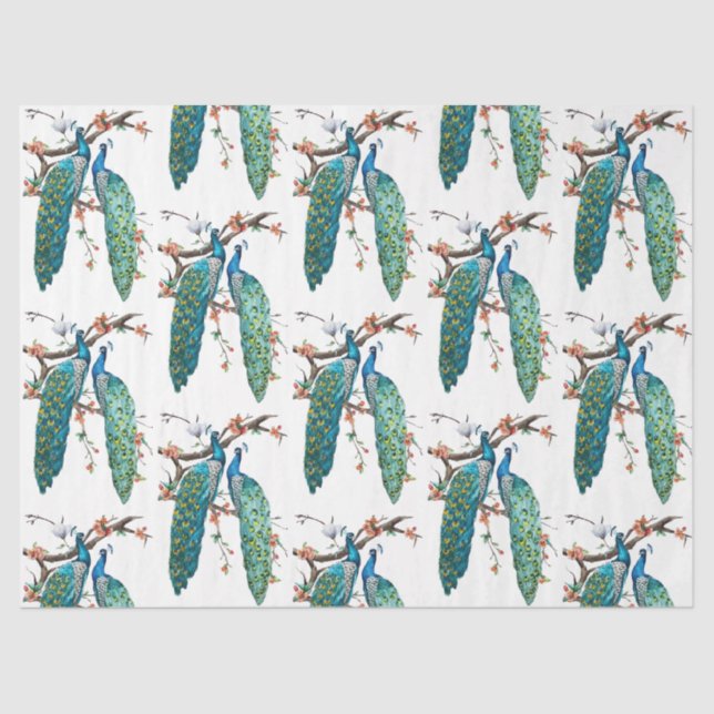 Papel De Seda Diseño de la serie Peacock 6 (Anverso)