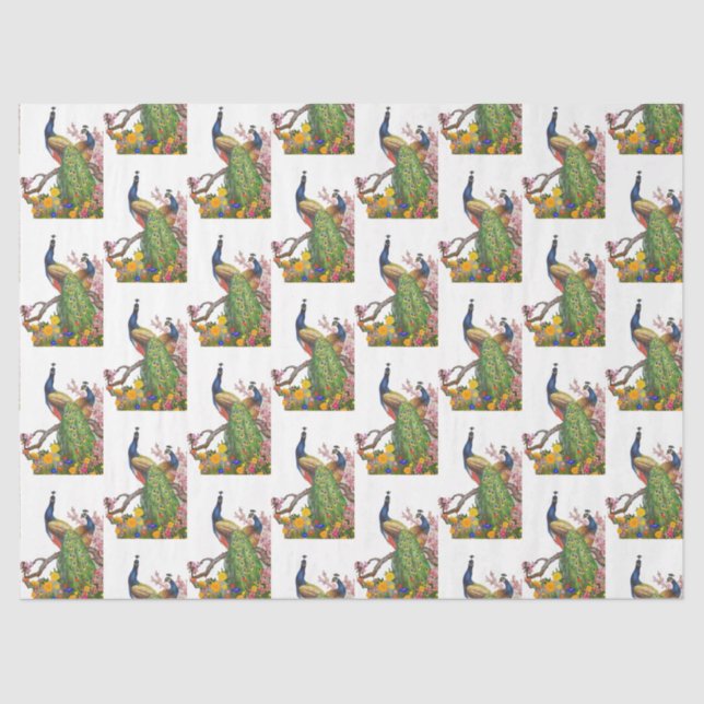 Papel De Seda Diseño de la serie Peacock 7 (Anverso)