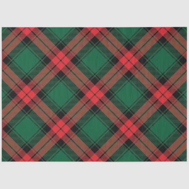 Papel De Seda Diseño de la serie Plaid 2 para navidades (Anverso)