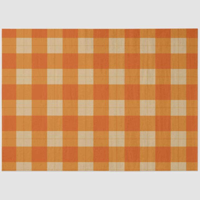 Papel De Seda Diseño de la serie Plaid de otoño 1 (Anverso)