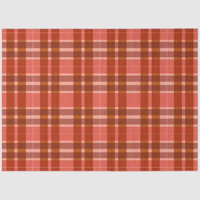 Papel De Seda Diseño de la serie Plaid de otoño 12 (Anverso)