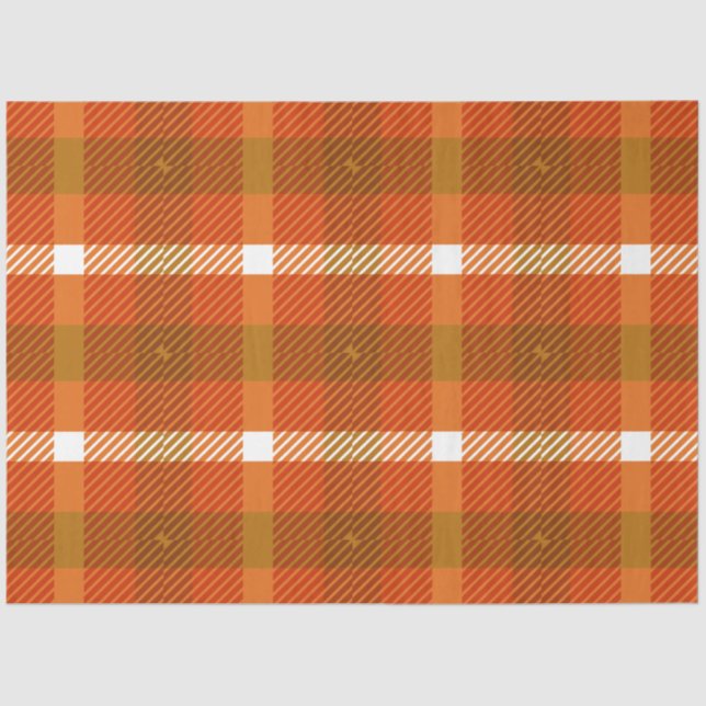 Papel De Seda Diseño de la serie Plaid de otoño 15 (Anverso)