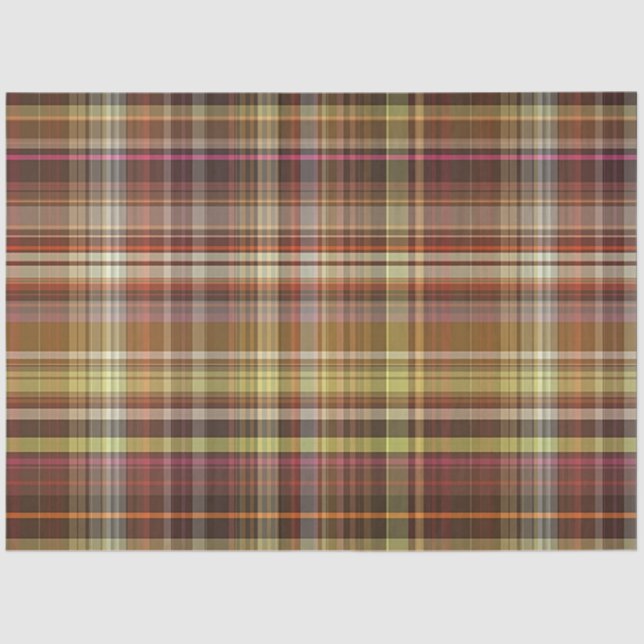 Papel De Seda Diseño de la serie Plaid de otoño 24 (Anverso)